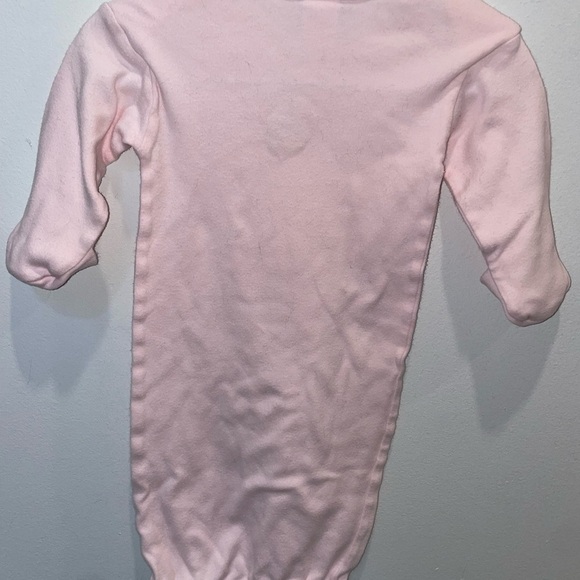 3/$15 Vintage Disney Pink Baby Sleep Gown with Winnie the Pooh - Picture 9 of 9